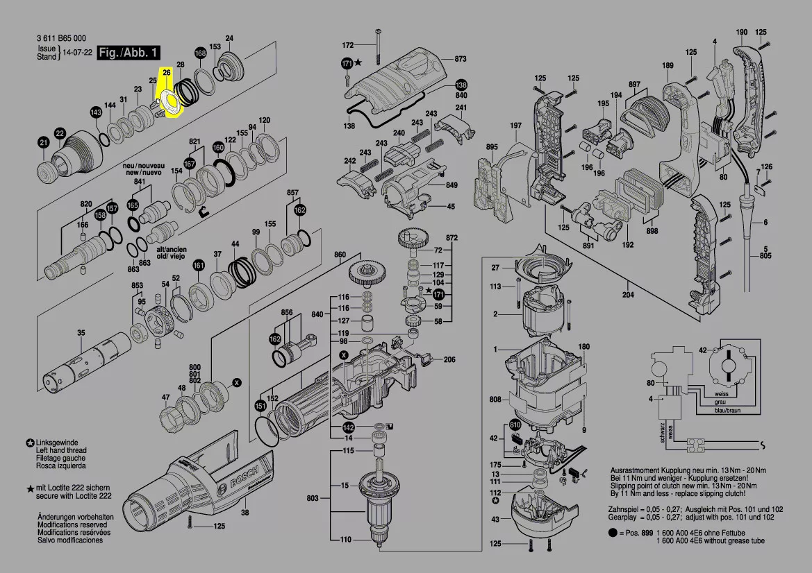 Rondelle porte-outil réf. 1 600 A01 9WL Bosch
